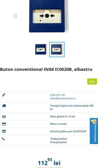 Sirene,Butoane ,Module -SCHRACK  si INIM