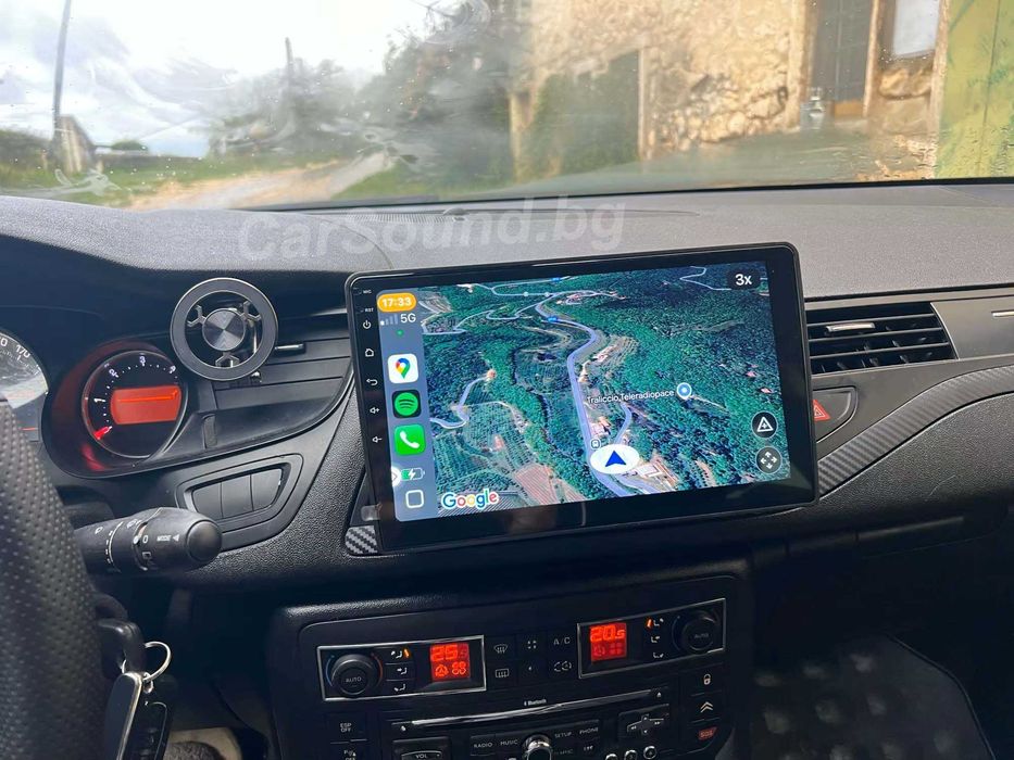Citroen C5 - 10.1" Android Мултимедия Ситроен Ц5 Навигация Андроид