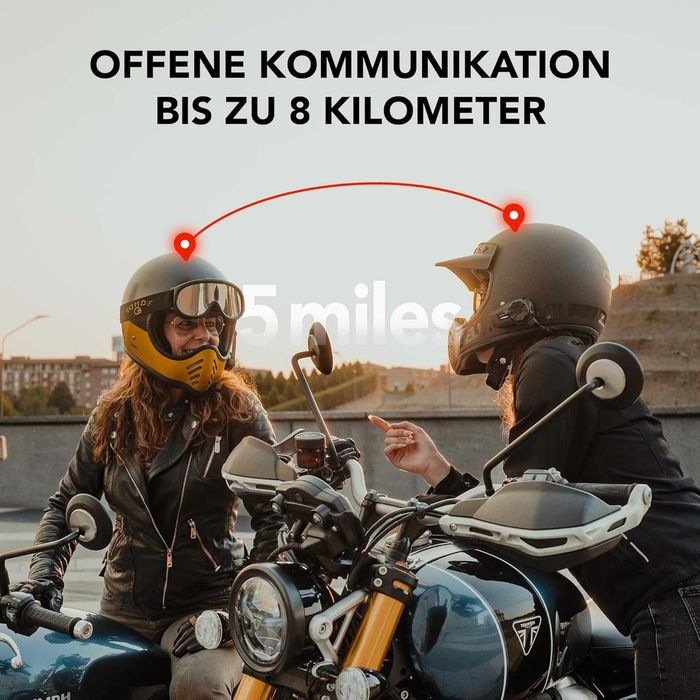ПРОМО Нов 2г Гаранция Интерком Домофон Комуникация Каска за Мотор SENA SPIDER ST1 DUAL, Две Устройства