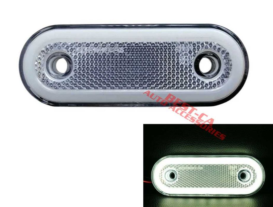 Lampa gabarit alb tip neon cu suport 12-24V E9