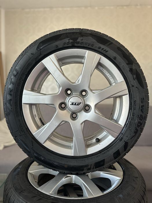 Set jante 5X112 Cauciucuricuri 205/55  R16  iarnă Dot 2024