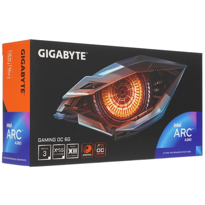 Видеокарта GIGABYTE Intel Arc A380 GAMING OC