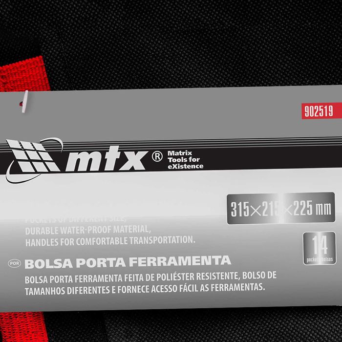 Чанта за инструменти, 14 джоба, 315 х 215 х 225 мм MTX - 902519