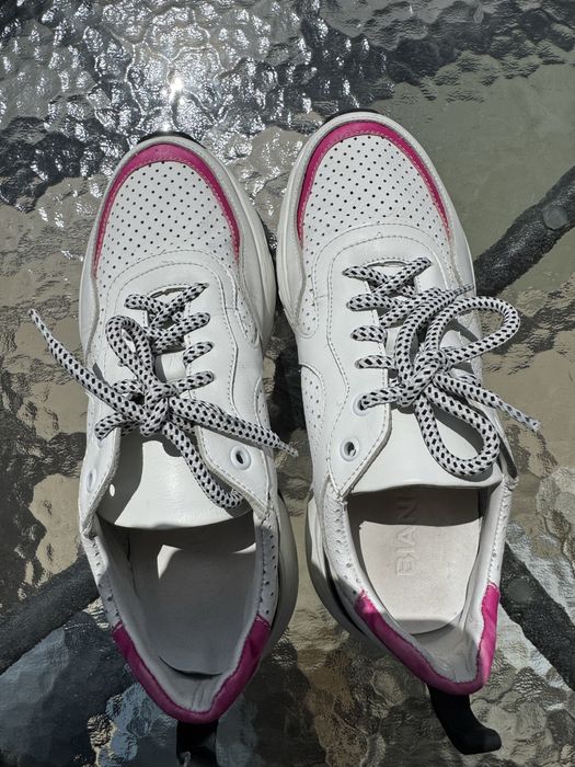 Дански маратонки Bianki-естествена кожа