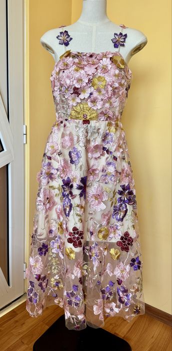 Fleur Halo миди рокля