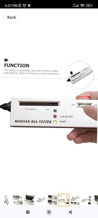 Електронен тестер за диаманти и мойсанит