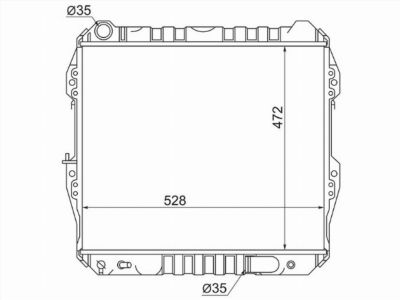 Радиатор  Toyota Surf
