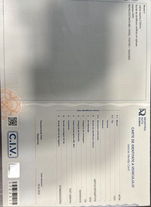 Trailer AMT 2016  cu 3 axe anvelope  schimbate service rampi hidraulic