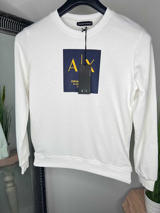 Bluza Armani Exchange alba premium