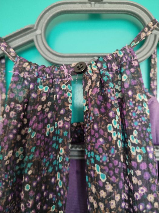 Нежна лилава рокля S.