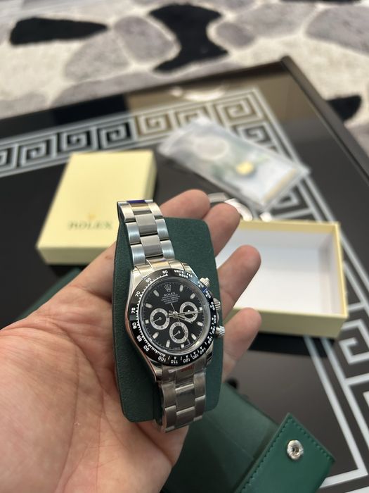 Ceas cronograf premium, design sport elegant, brățară metalică