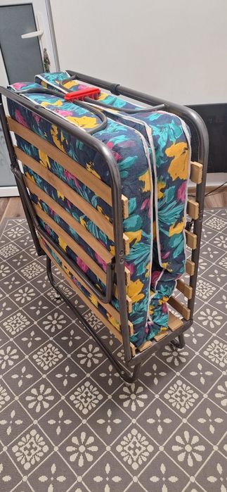 Pat pliabil lemn cu saltea