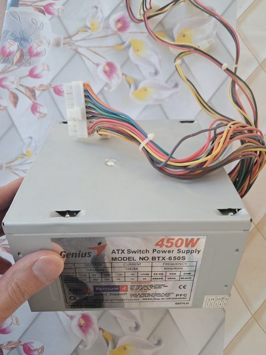 Kompyuter uchun blok pitaniya atx siwitch 450w