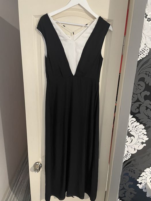 Дамска дълга черно-бяла рокля Vero Moda-L