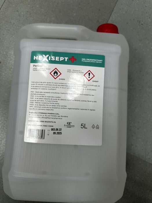 Vand HEXISEPT + gel dezinfectant flacon de 5L
