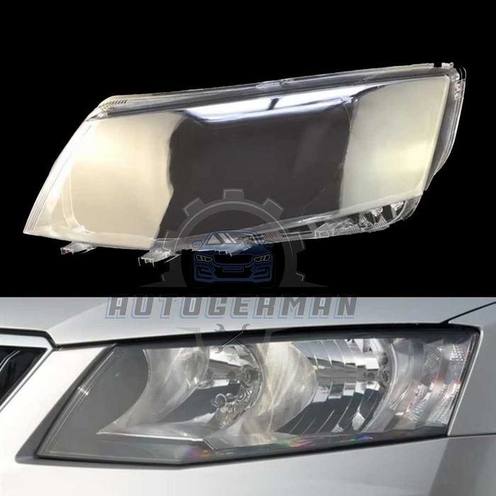Капаци фарове Skoda Octavia A7 (14-17) стъкло фар крушки Шкода Октавия А7 xenon
