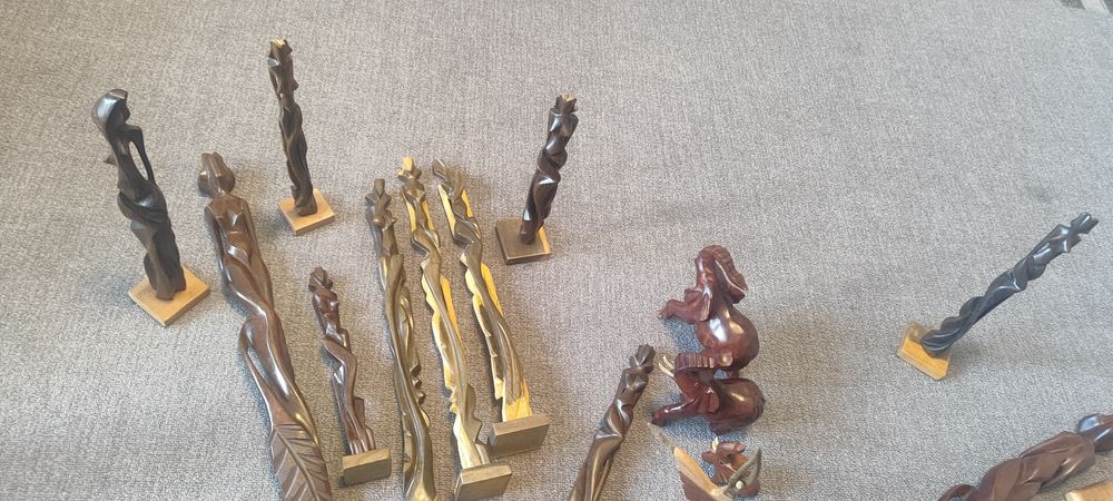 Ръчно изработени кубински статуетки слонове, балерини жена фигури