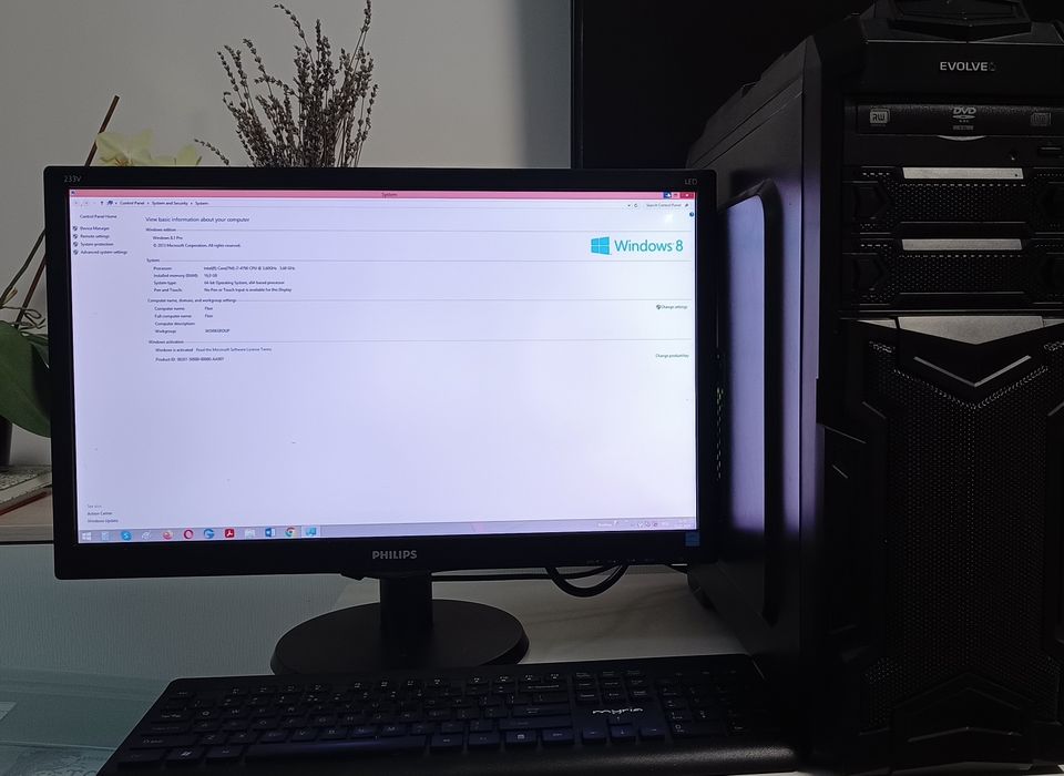 PC+ monitor Philips/ Intel i7-4790K 4.0GH, HDD 500GB SATA

Placă video