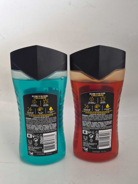 1 бр-2.99€ 3 бр-6.99€ AXE душ гел 3в1 250мл, микс аромати