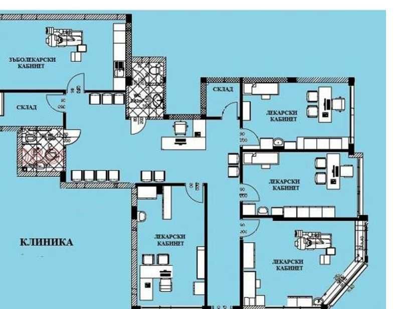 Дава се под наем Офис в Варна, Колхозен пазар - 180 кв.м за 510 € - Снимка #1