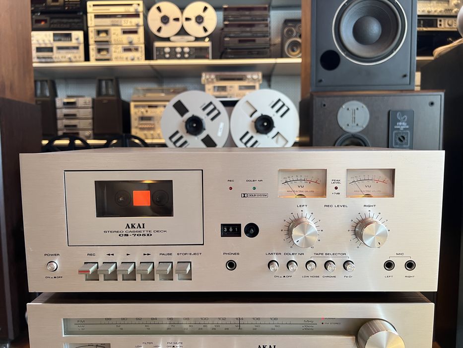 Receiver/Statie Akai AA-1020L si deck Akai CS-705D