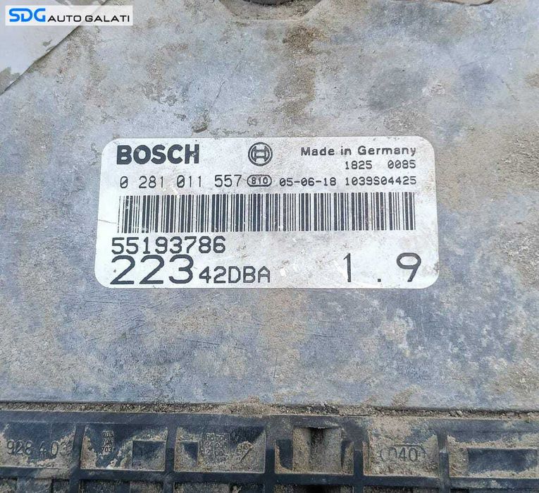 Kit Pornire ECU Calculator Motor Tablou Sigurante si Contact cu Cheie Fiat Doblo 1.9 JTD 2000 - 2010 Cod 55193786 0281011557 51714706NPL [M8555]