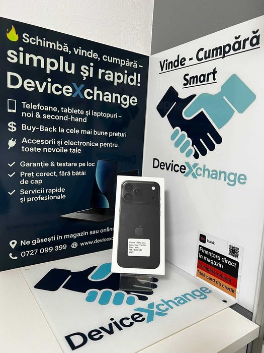 iPhone 18 Pro Max 256 GB Black Nou * Garantie *Buy Back * deviceXchange