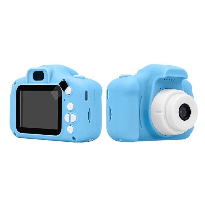 Детски фотоапарат STELS W304 с 64GB карта, Селфи, Full HD видео, Игри