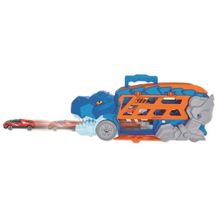 Дино камион и 3 метални коли - 2 в 1 Hot wheels