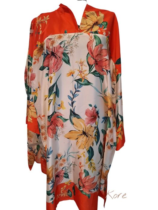 Rochie matase floral