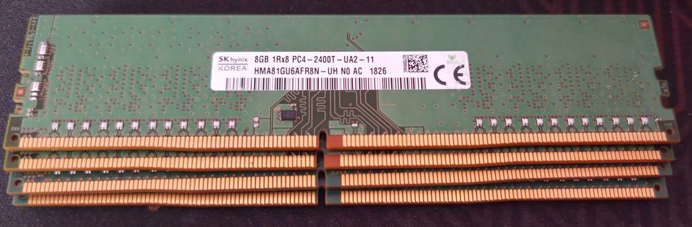 Рам Памет: SKHynix 32GB (4x8GB) DDR4 2400MHz CL17