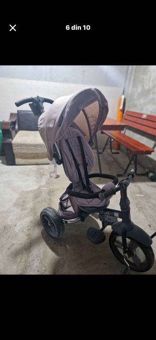 Tricicleta multifunctionala 4in1 cu sezut reversibil Coccolle Velo Bej