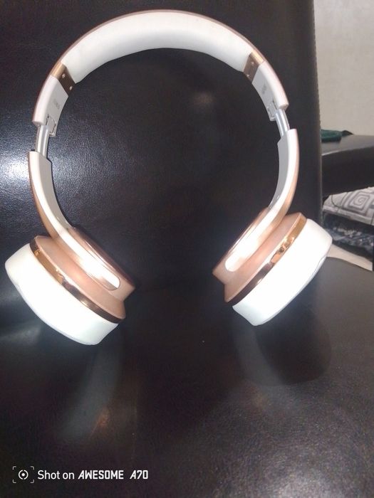 Беспроводные наушники SODO MH-5, розово-золотые