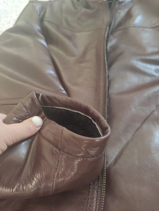 Кожангая дубленка