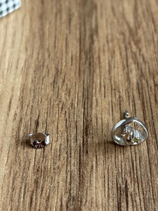 Обици с камъчета сребро 925