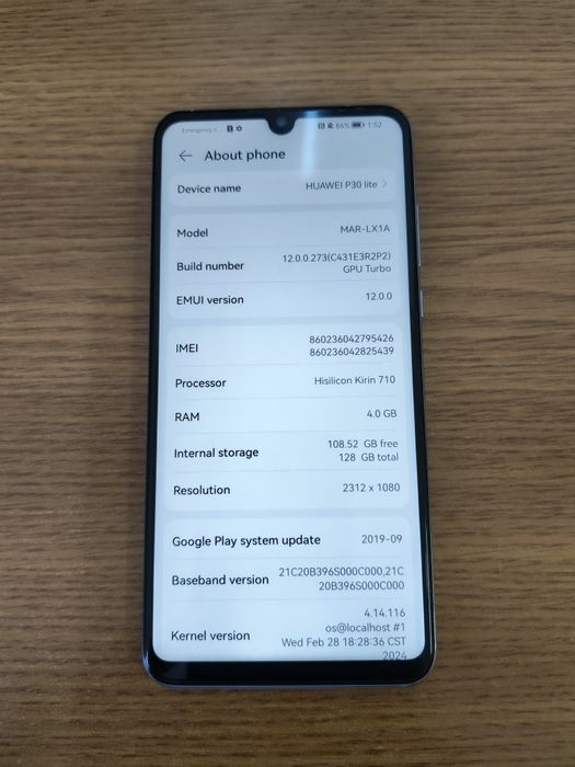 Huawei p30 lite, stare bună