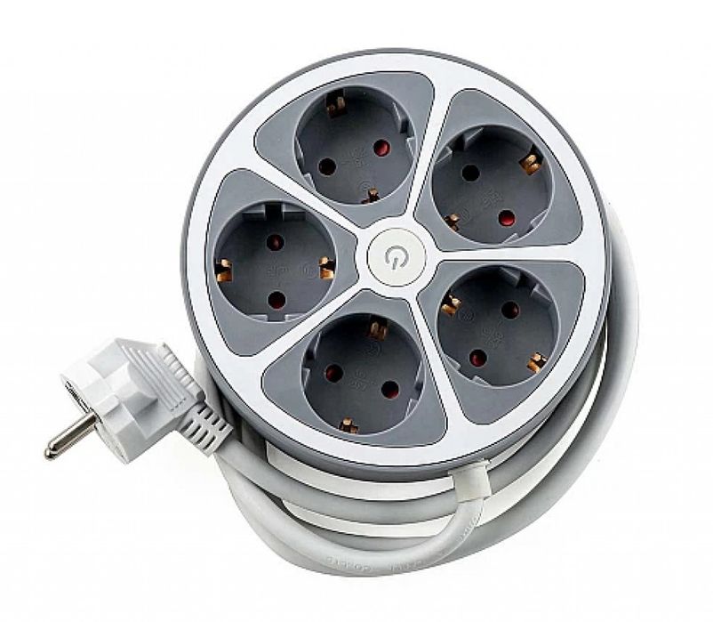 Удължител Technaxx, 4 контакта, 1x USB-A, 1x USB-C