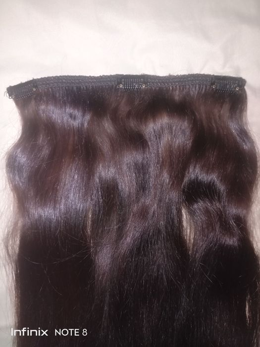 Tabiy soch nareshka 50 sm yuvish, bo'yash,dazmol qilsh mumkin