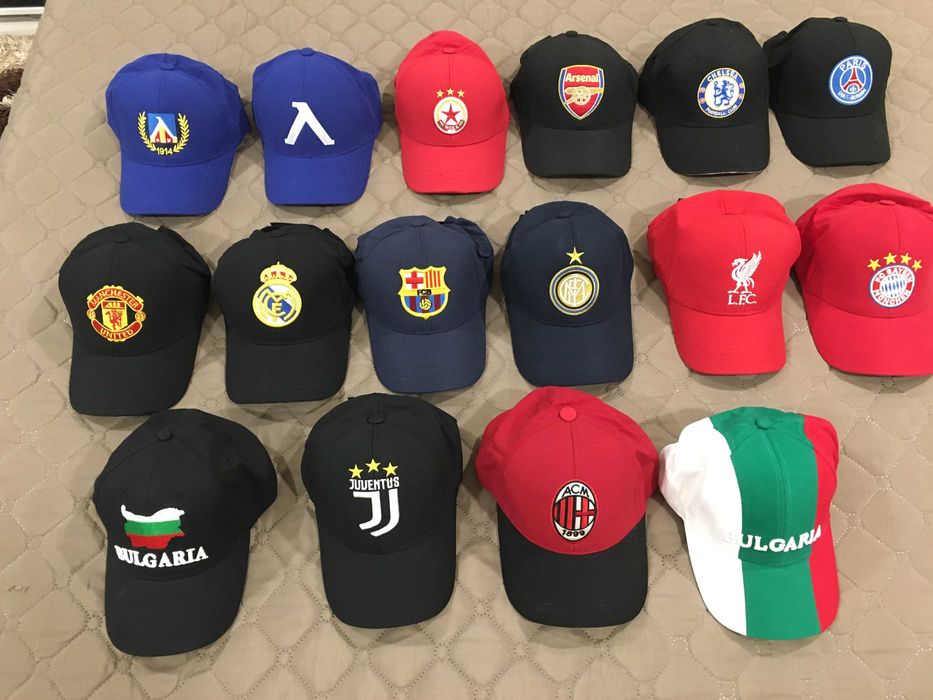 Летни шапки с козирка на различни Футболни отбори