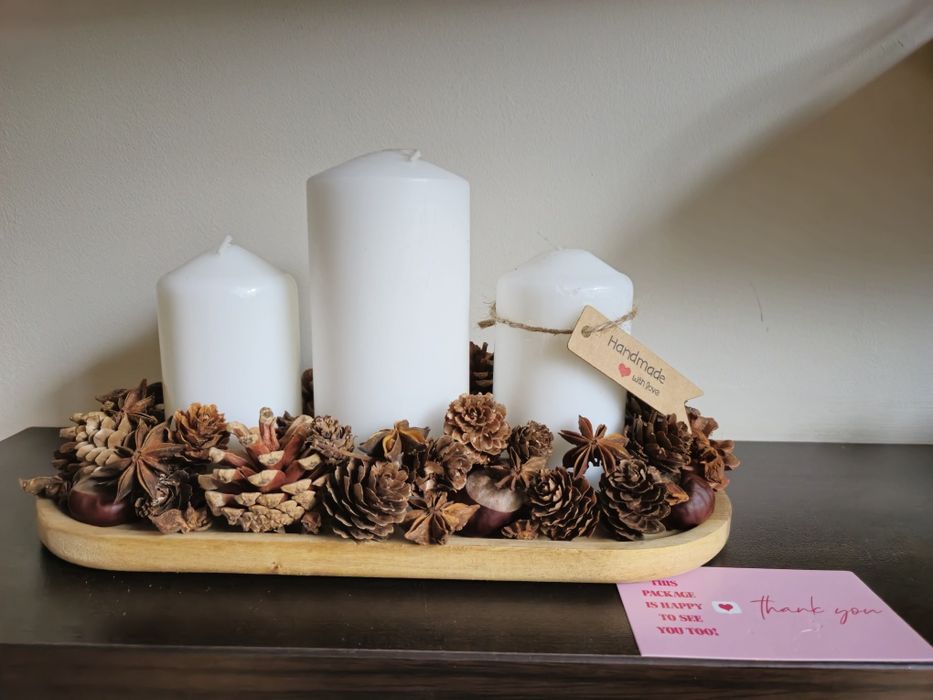 Ръчно изработена коледна декорация