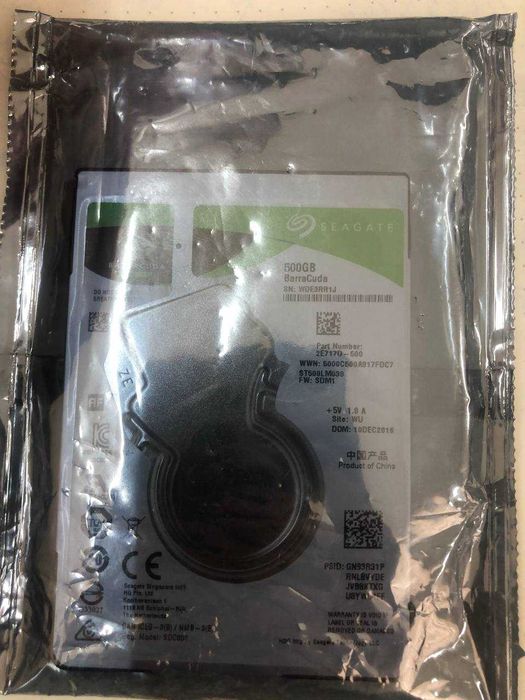 Жесткий диск Seagate BarraCuda ST500LM030 500Gb