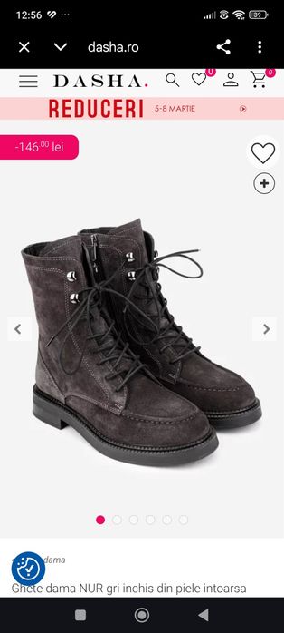 Ghete piele intoarsa 37