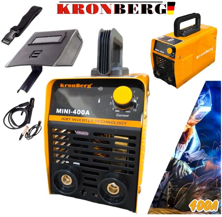 Електрожен Инверторен 400А с Дисплей KRONBERG IGBN INVERTER до 5мм