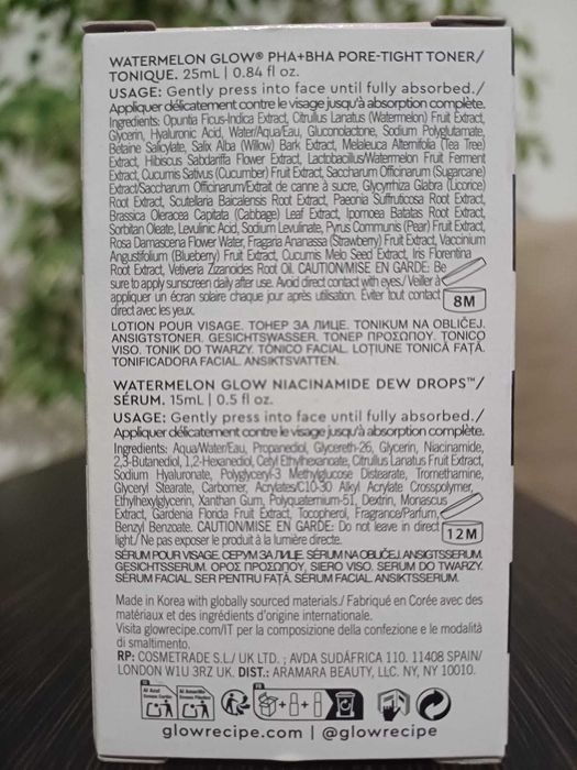 Set Glow Recipe Toner si Serum