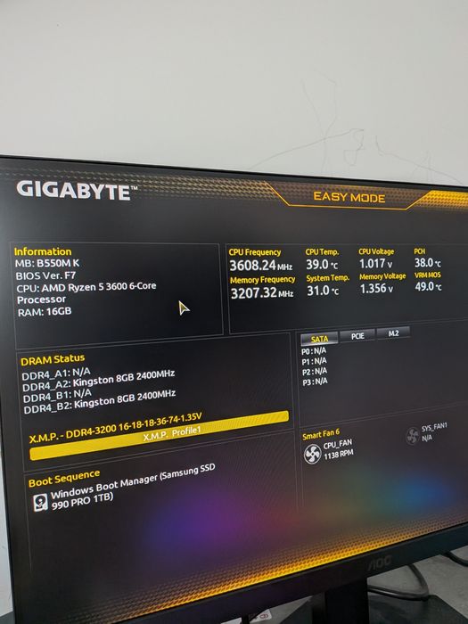 Pc Gaming MSI RX 5500XT 8GB, Ryzen 5 3600
