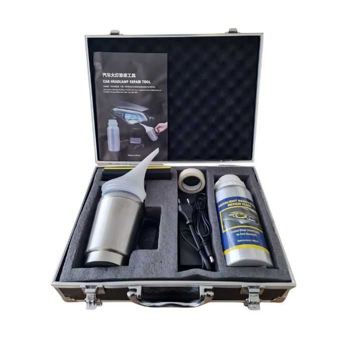 Професионален комплект за полиране и възтановяване на фарове - ПРЕМИУМ КАЧЕСТВО