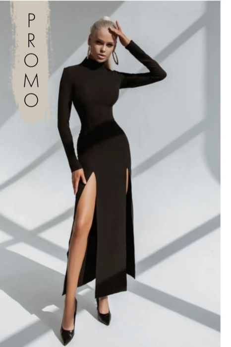 Rochie midi cu 2 crăpături mărimea S/M