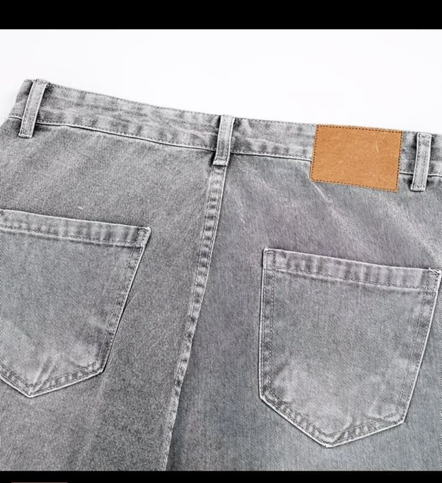 Джинсы baggy серые