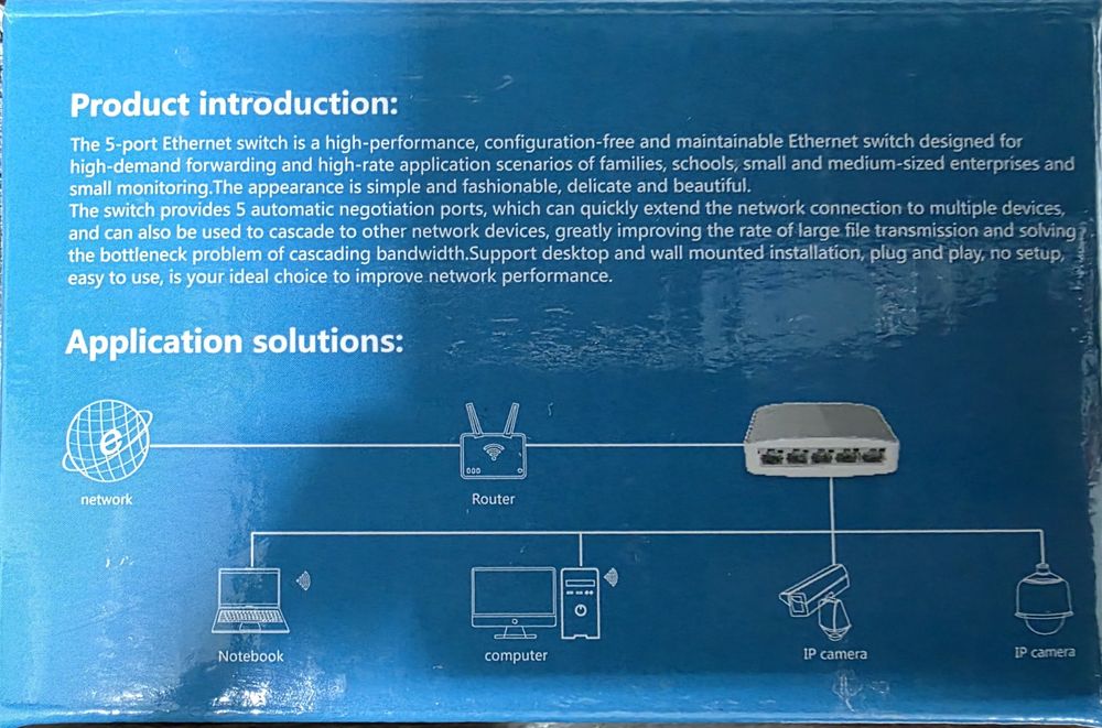 5 портовый СВИТЧ. Новый