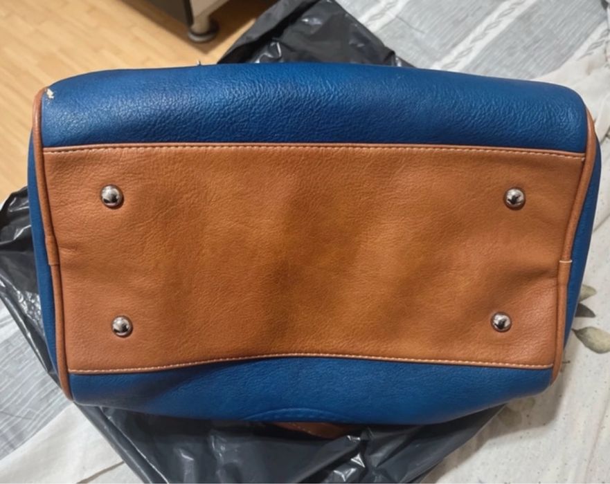 Geanta piele-  bagaj de mână/de umăr  de avion, unisex